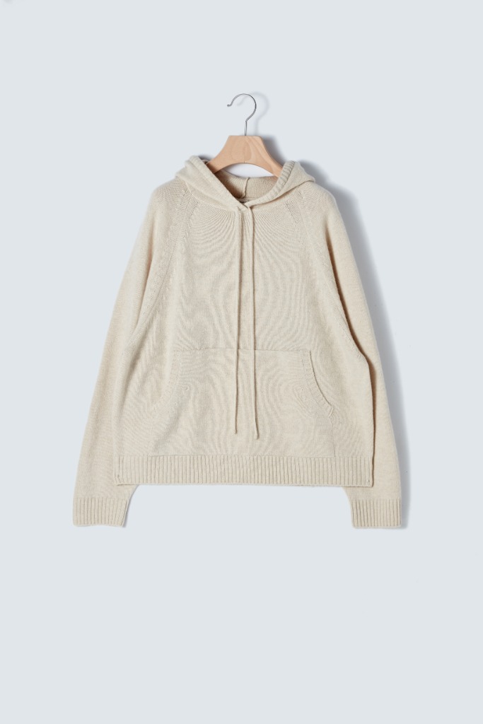 Pullover hoodie knit